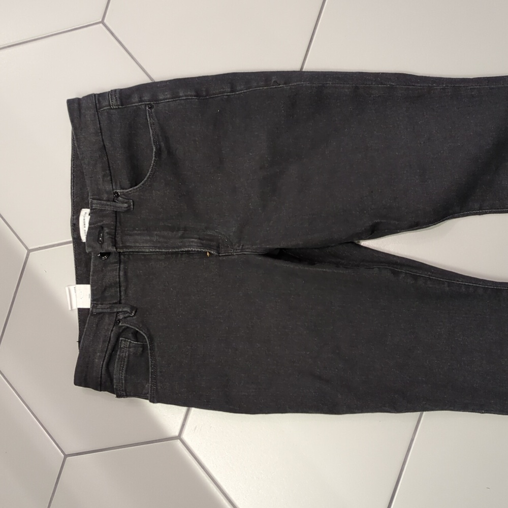 Good American Good Petite Skinny Jeans Black Denim Size 14